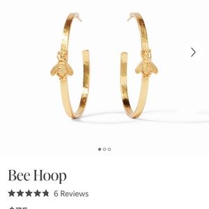Julie Vos Gold Bee Hoops-Size Large